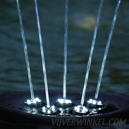 Water Starlet fontein met led verlichting - Vijverwinkel.com