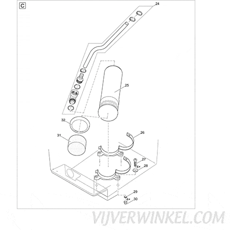 Onderdelen Oase ProfiClear Premium DF-L pump-fed EGC - Afbeelding 4