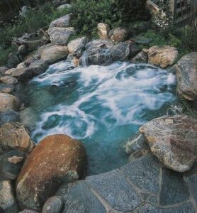 Natuurlijke jacuzzi Natuurlijke warmwaterbron